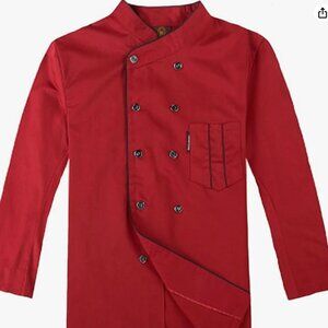 Red Unisex Chef Coat